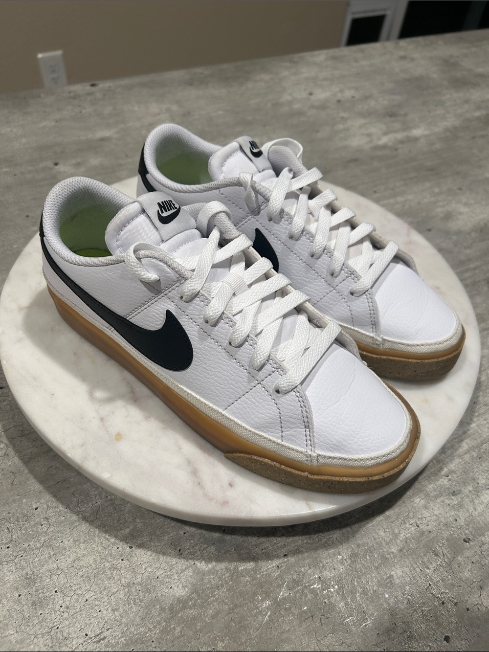 Nike Court Legacy Next Nature White Anthracite Gum No Lid Women’s size 8.5